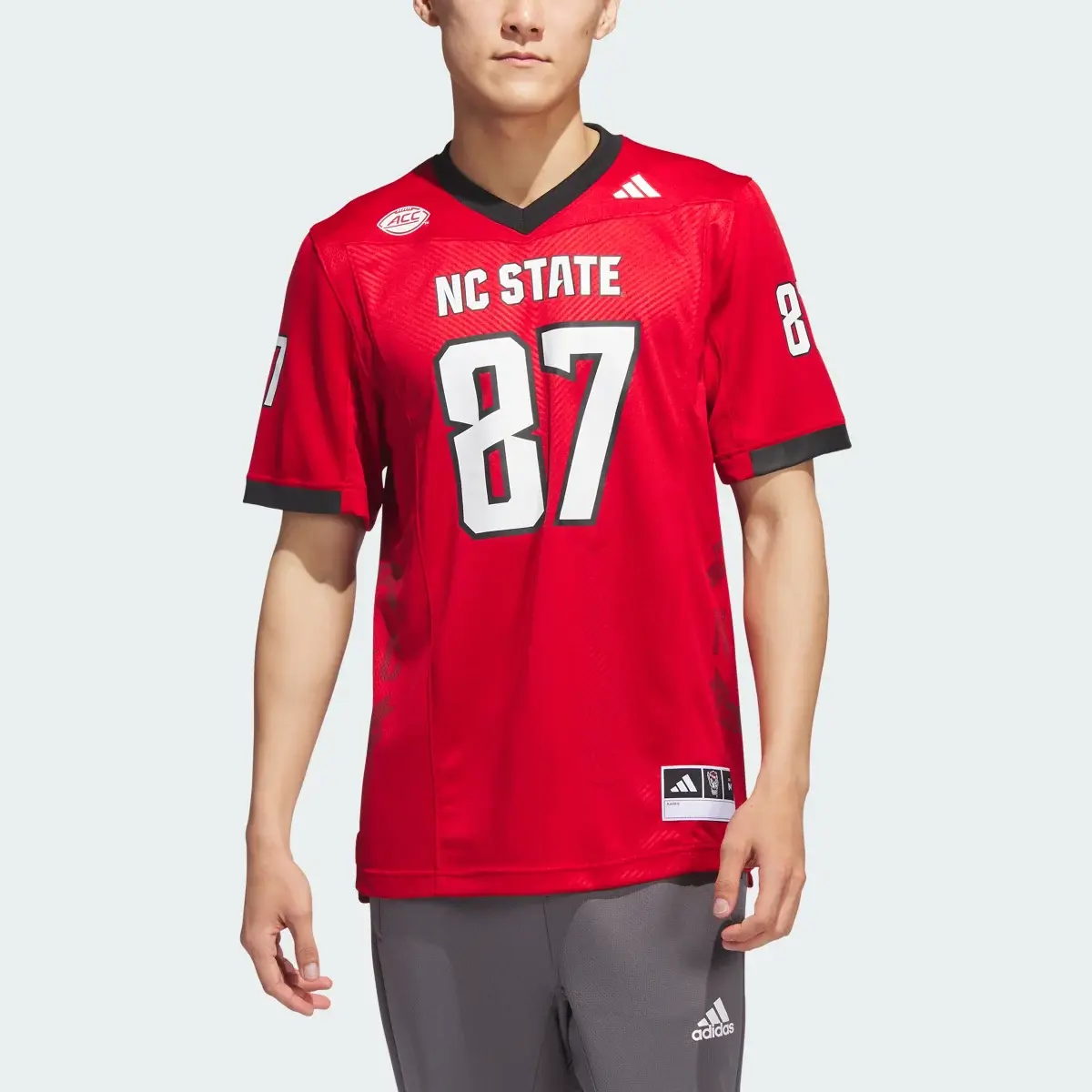 Adidas North Carolina State Football Off-Field Home Jersey. 1