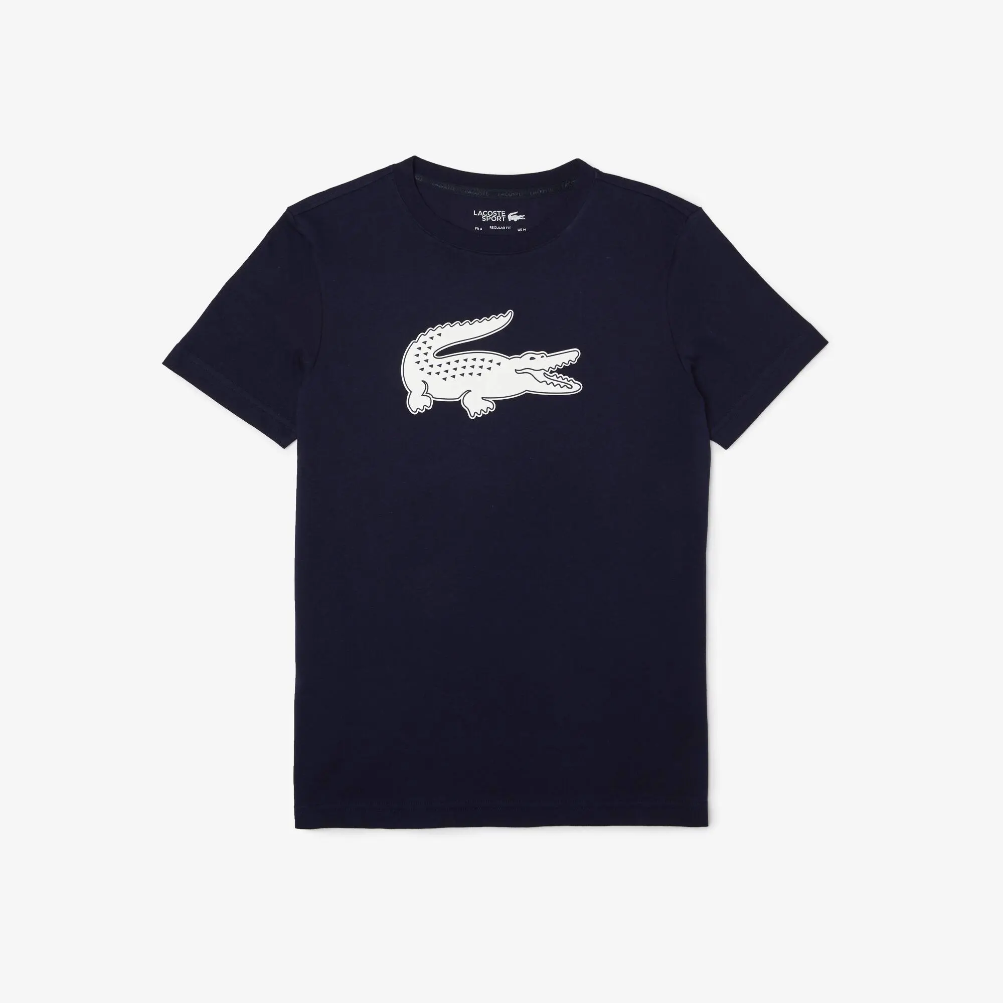Lacoste T-shirt da uomo in jersey traspirante con coccodrillo stampato in 3D Lacoste SPORT. 2