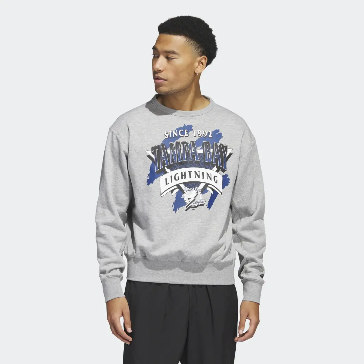 Adidas Lightning Vintage Crew Sweatshirt. 2