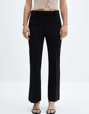 Cropped flared pants