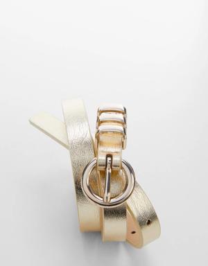 Buckle metallic belt