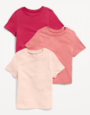 Old Navy Unisex 3-Pack Short-Sleeve T-Shirt for Toddler orange