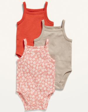 3-Pack Sleeveless Bodysuit for Baby brown