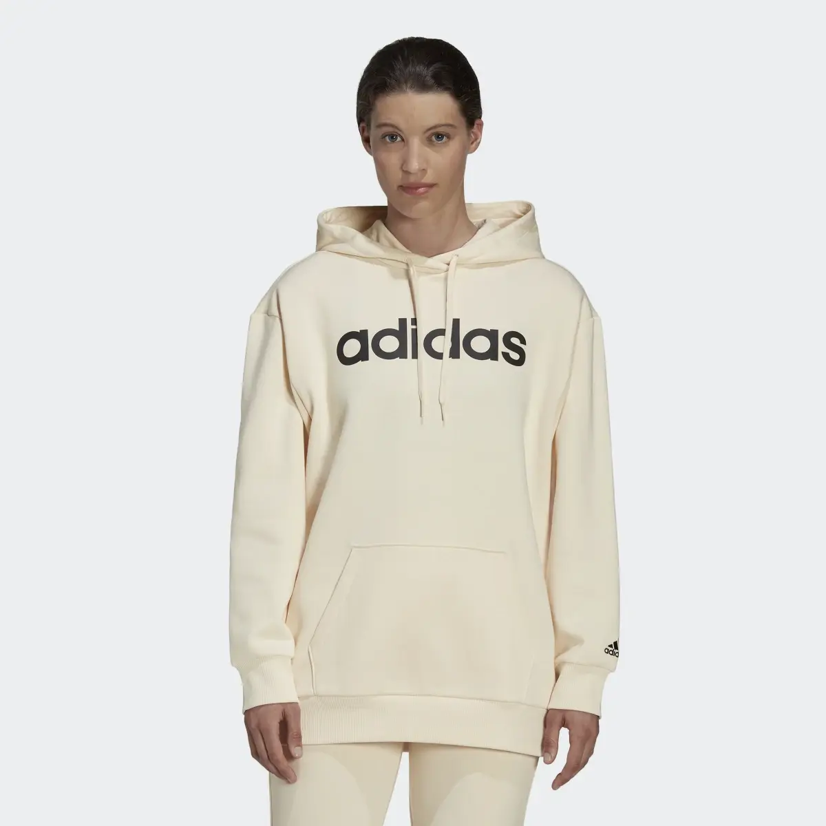 Adidas Essentials Oversize Fleece Hoodie. 2