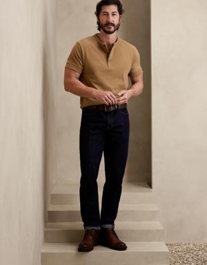 Banana Republic Rugged Slub Henley brown