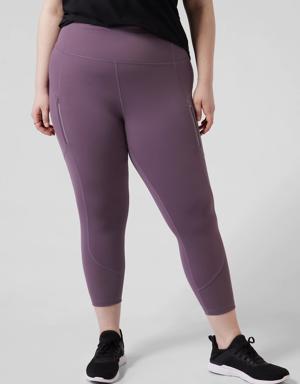 Athleta Rainier Unbrushed 7/8 Tight purple