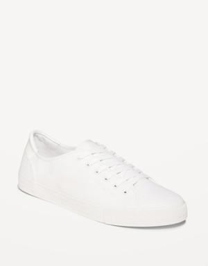 Old Navy Canvas Lace-Up Sneakers white