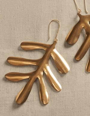 Leaf Statement Earrings &#124 Aureus + Argent gold