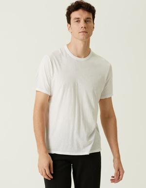 Fakobay Beyaz Basic T-shirt