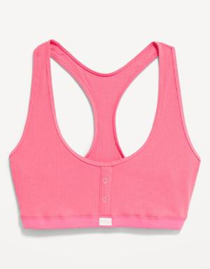 Old Navy Rib-Knit Racerback Bralette Top for Women yellow