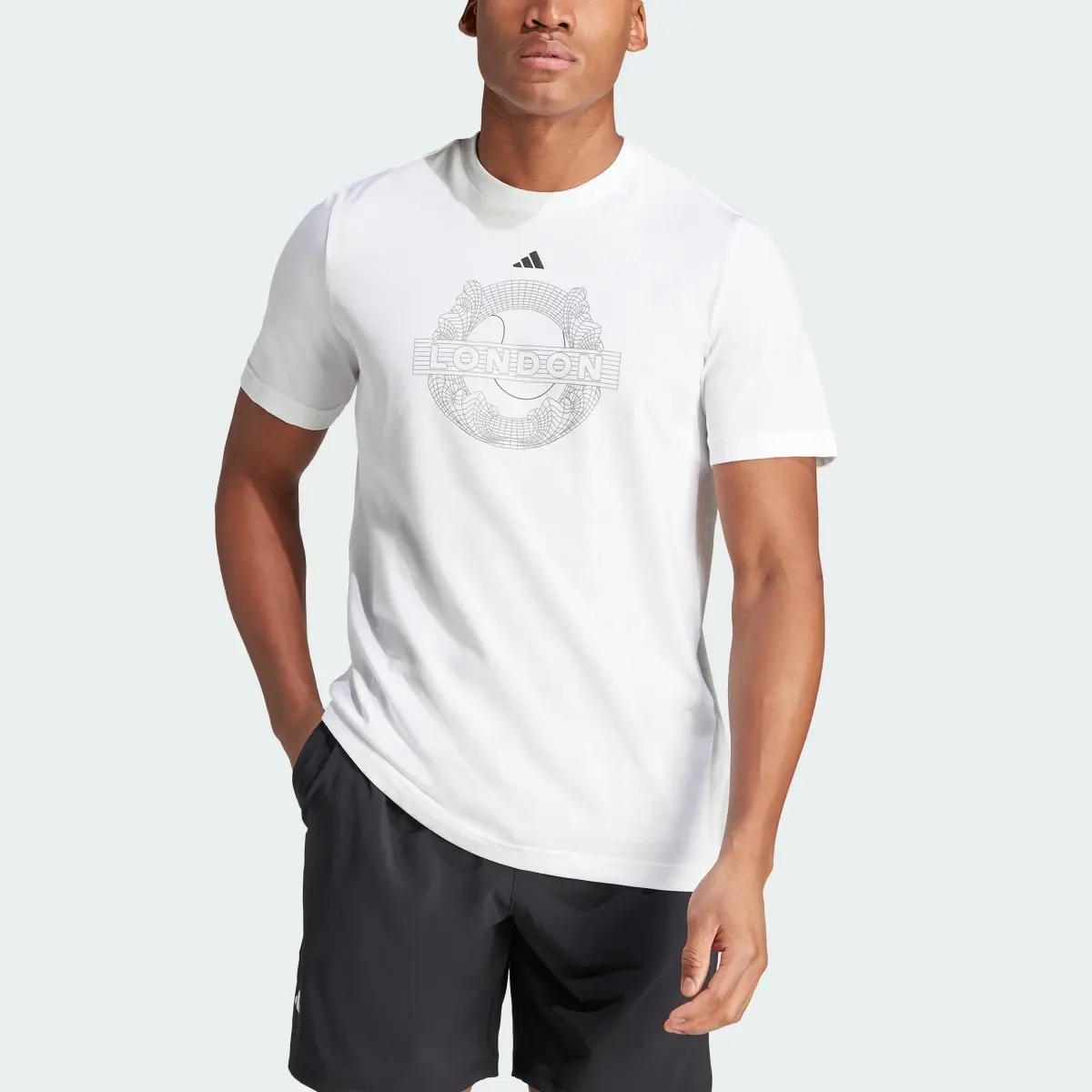 Adidas T-shirt da tennis AEROREADY Graphic. 1