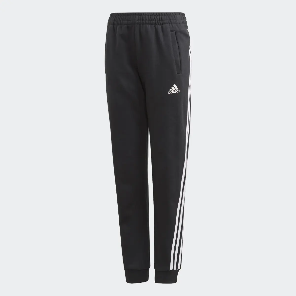 Adidas 3-Stripes Tapered Leg Tracksuit Bottoms. 1