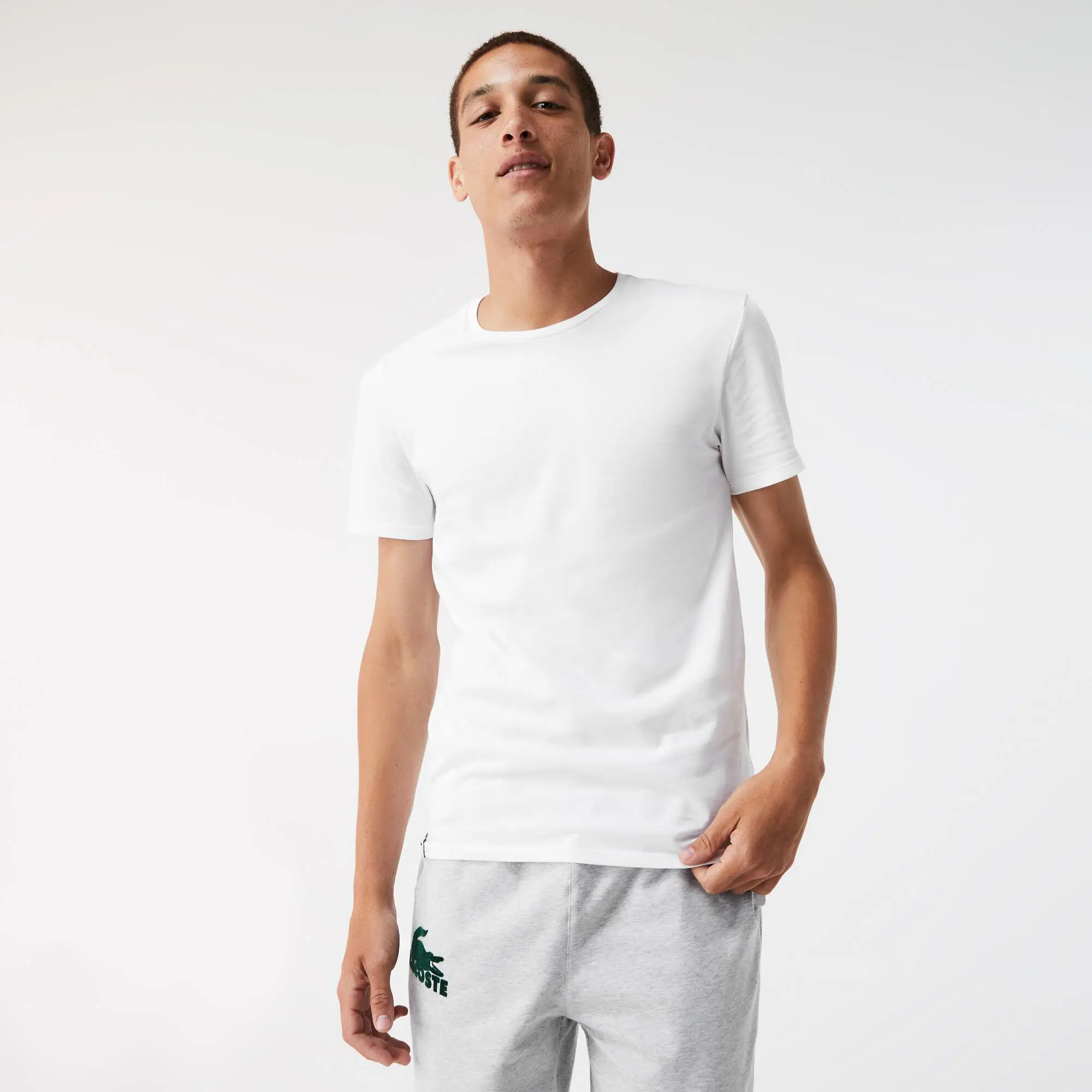 Lacoste Playera de algodón para hombre. 1