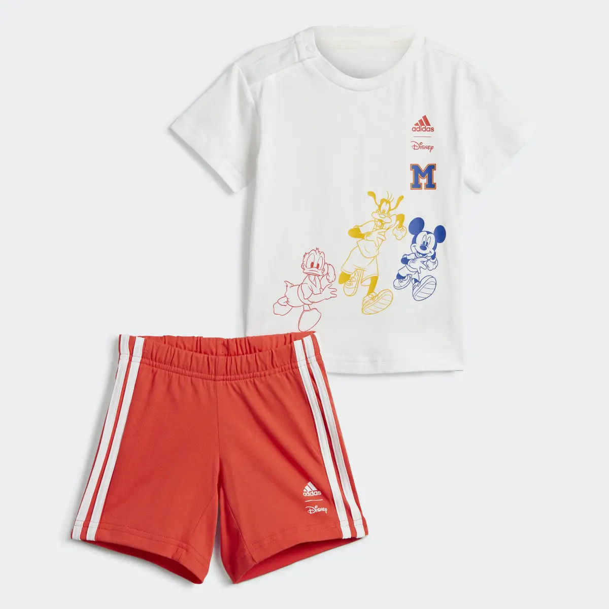 Adidas x Disney Mickey Mouse Tee and Shorts Set. 2