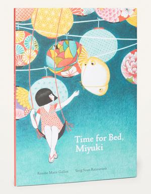 "Time for Bed, Miyuki" Picture Book for Kids green