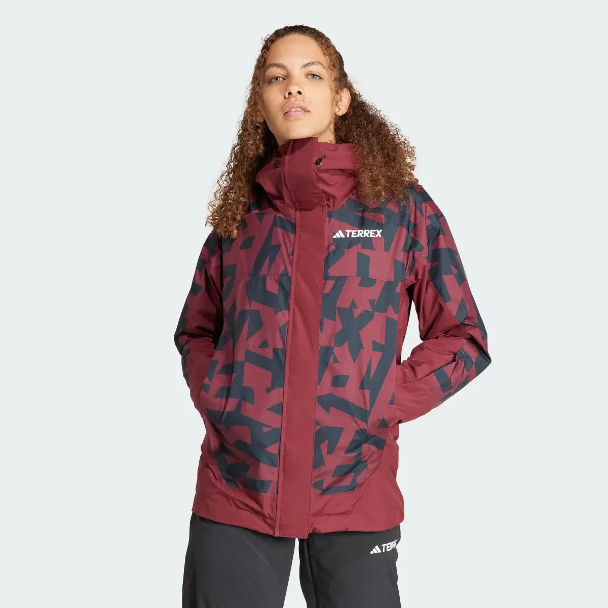 Adidas Terrex Xperior 2L Insulated RAIN.RDY Graphic Jacket. 2