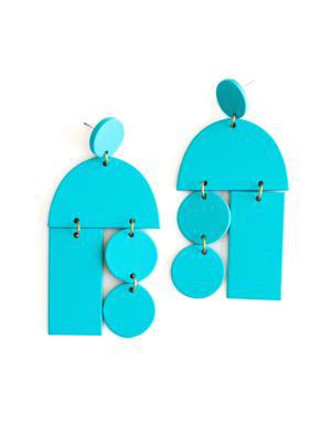 Turqouise Mobile Earrings green