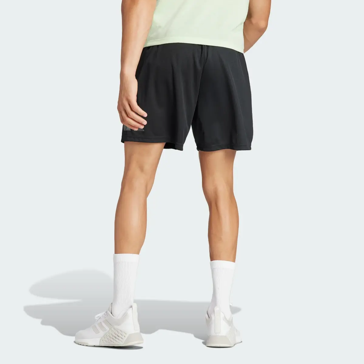 Adidas Train Essentials Seasonal Big Logo Shorts. 2