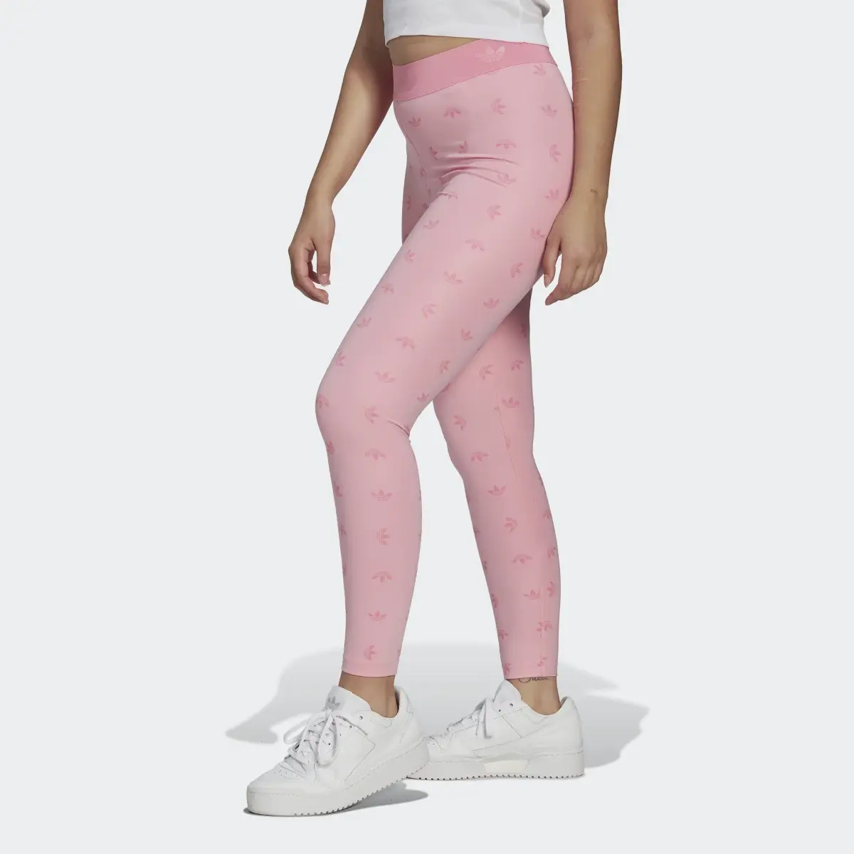 Adidas 7/8 High Waist Allover Print Leggings. 2