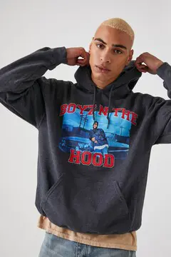 Forever 21 Forever 21 Boyz N The Hood Graphic Hoodie Charcoal/Multi. 2