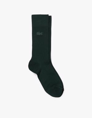 Men's Ribbed Cotton Blend Socks