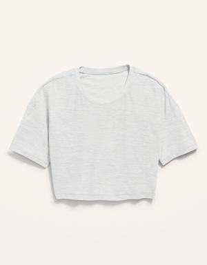 Breathe ON Cropped T-Shirt for Girls gray