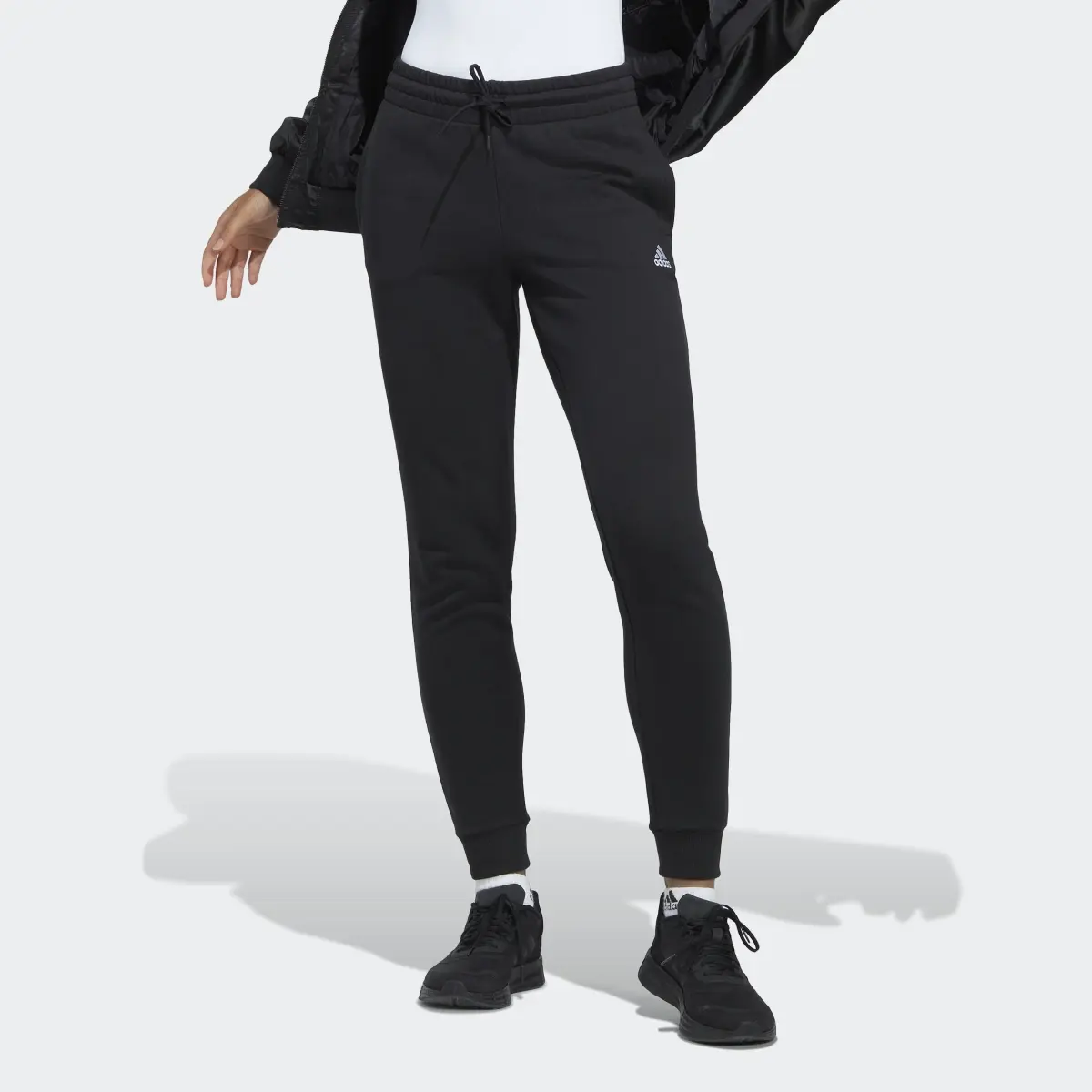 Adidas Pantalon en molleton à chevilles élastiques Essentials Linear. 3