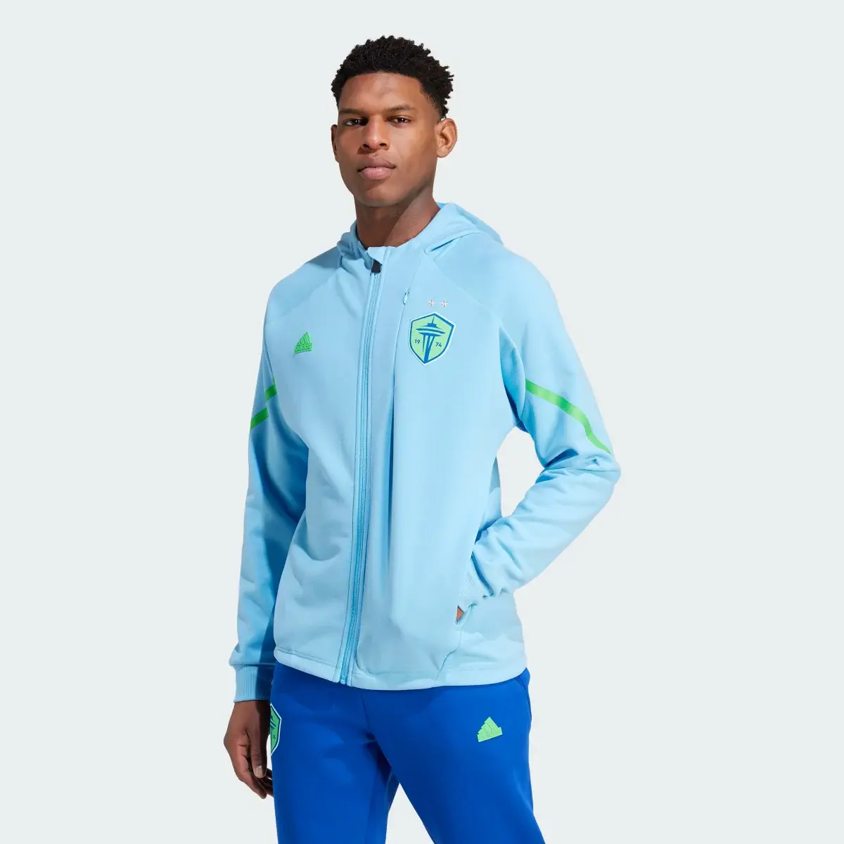 Adidas Seattle Sounders FC Designed for Gameday Anthem Jacket. 2