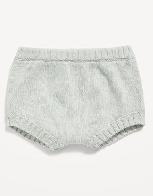 Ruffled Sweater-Knit Bloomer Shorts for Baby blue