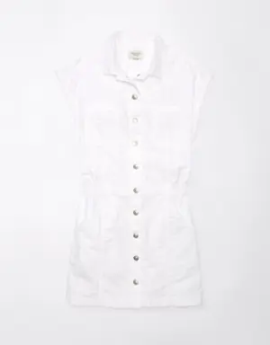 Poplin Utility Mini Dress