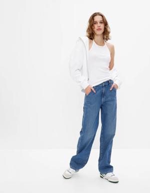 Mid Rise '90s Loose Carpenter Jeans blue