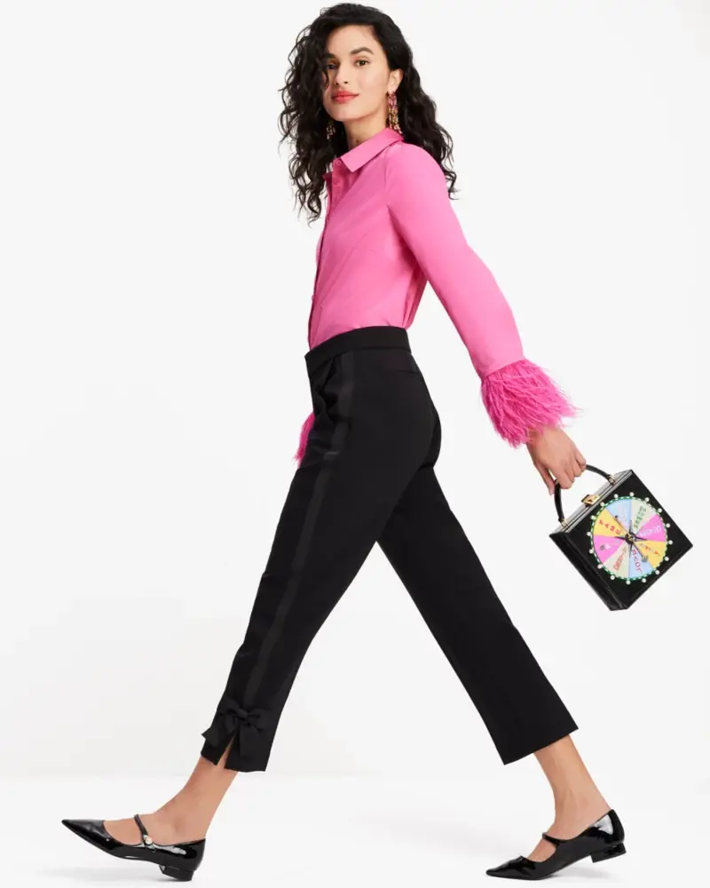 Kate Spade Tech Twill Bow Pant. 1