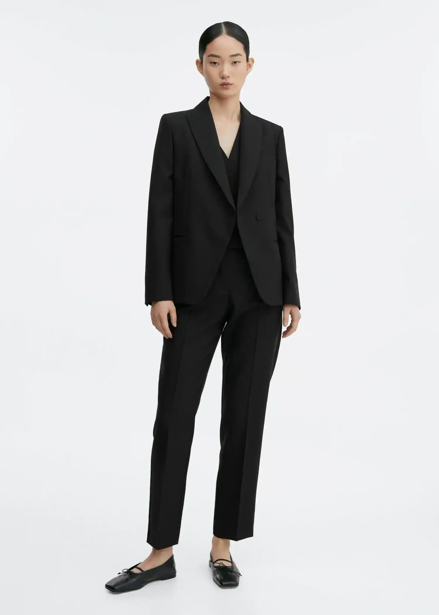Mango Straight wool suit trousers. 2