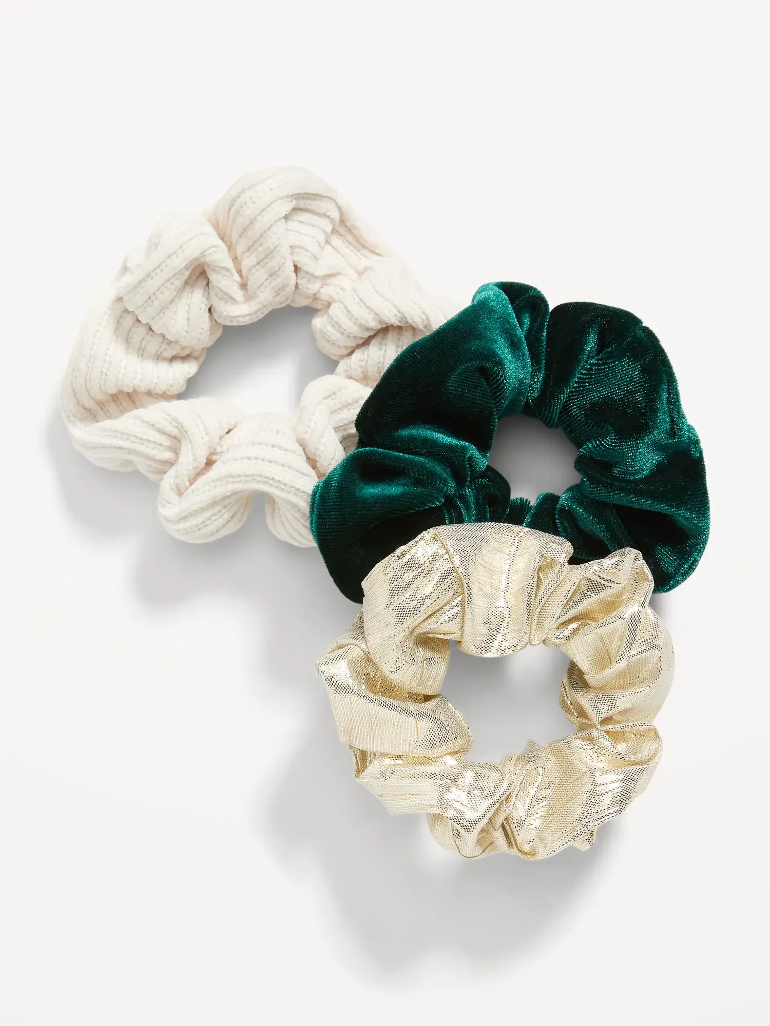 Old Navy Hair Scrunchie 3-Pack for Women white. 1