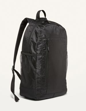 Ripstop Nylon Tech Backpack For Kids black