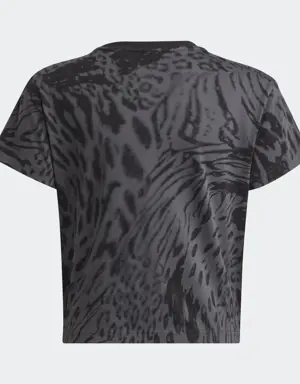 Future Icons Hybrid Animal Print Cotton Regular T-Shirt