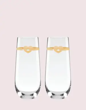 With Love Stemless Toasting Flute Pair