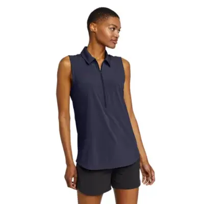 Eddie Bauer Women's Departure 1/2-Zip Tank Top. 1 Eddie Bauer Women's Departure 1/2-Zip Tank Top. 1