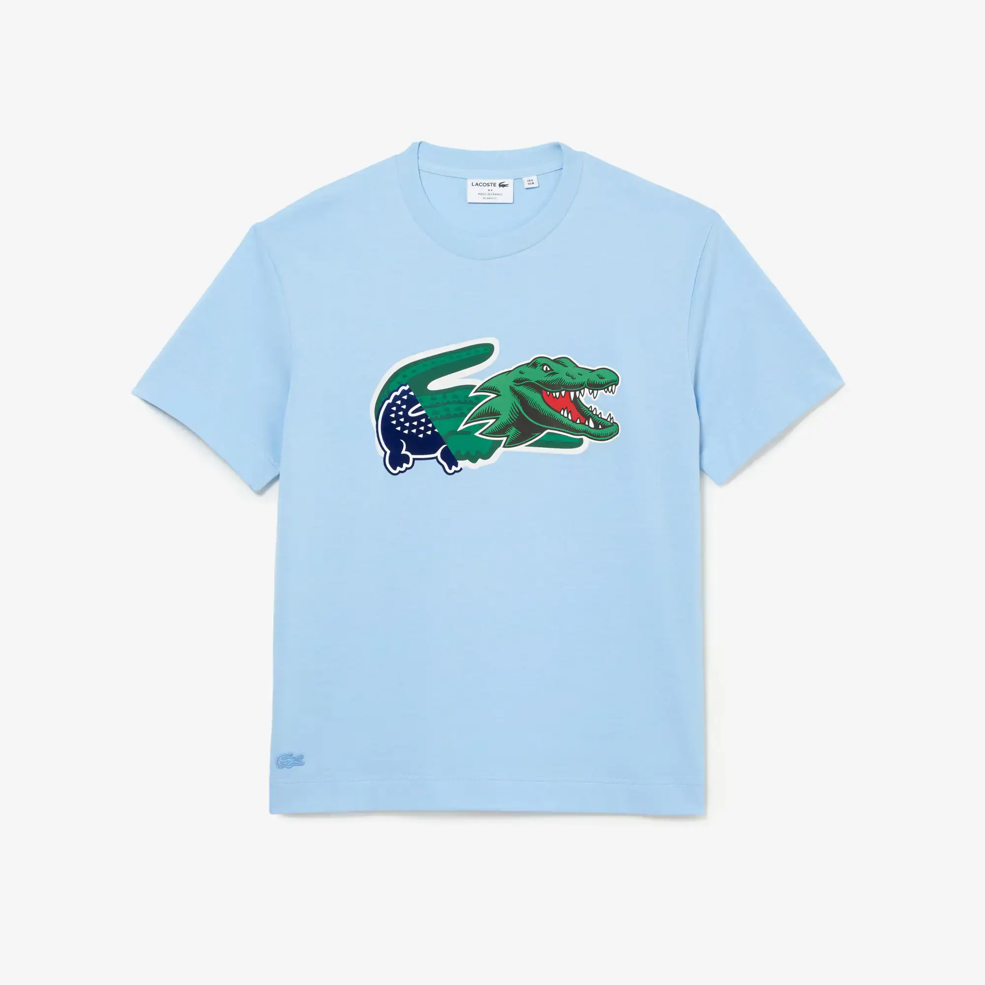 Lacoste Men's Relaxed Fit Oversized Crocodile T-Shirt. 2 Lacoste Men's Relaxed Fit Oversized Crocodile T-Shirt. 2