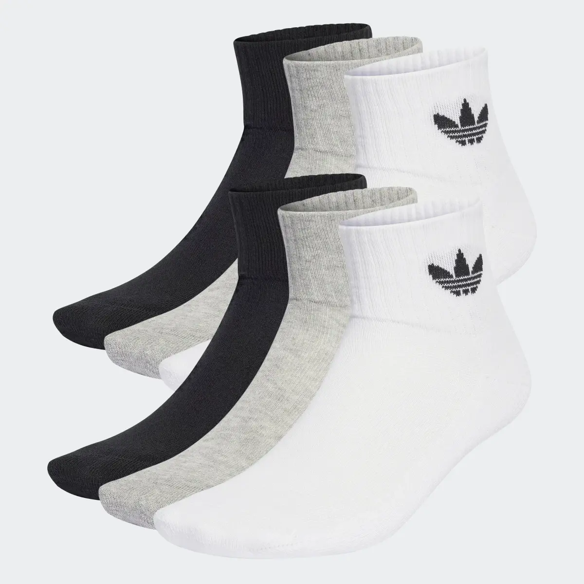 Adidas Mid Ankle Socks 6 Pairs. 1