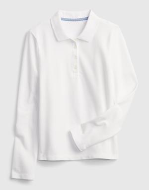 Gap Kids Uniform Polo Shirt white