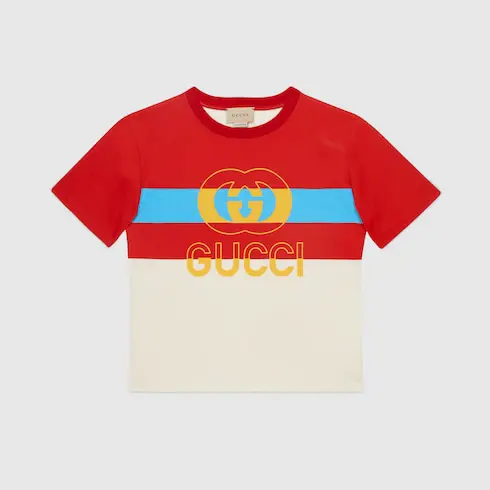 Gucci Children's cotton T-shirt with Web. 1