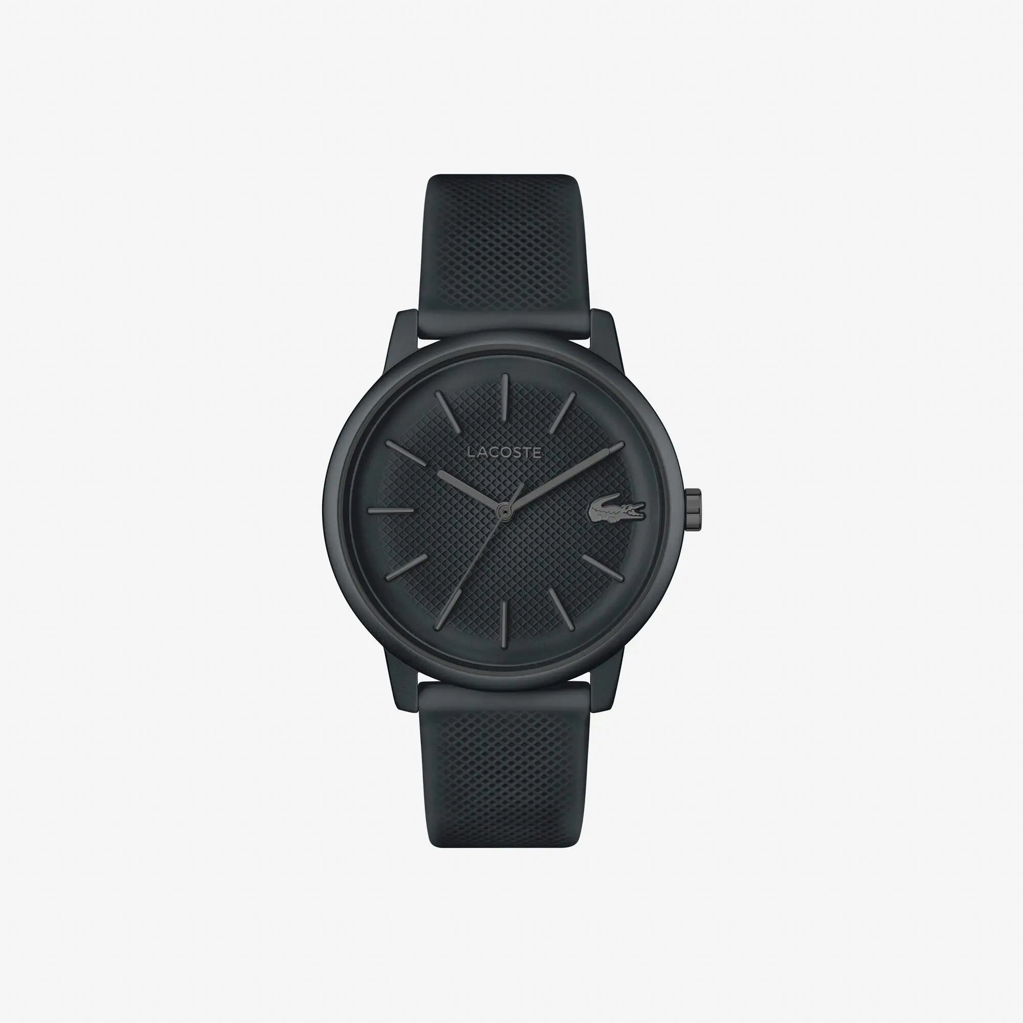 Lacoste .12.12 Move 3 Hands Watch Black Silicone. 1