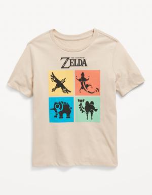 The Legend of Zelda™ Gender-Neutral Graphic T-Shirt for Kids beige