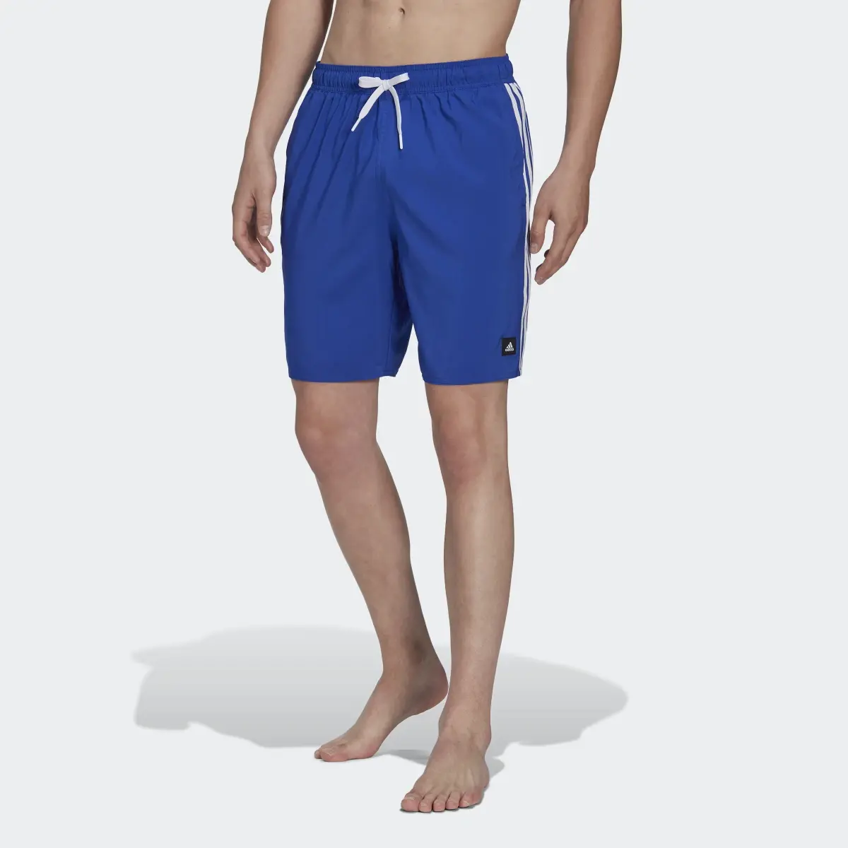 Adidas 3-Stripes CLX Swim Shorts. 1