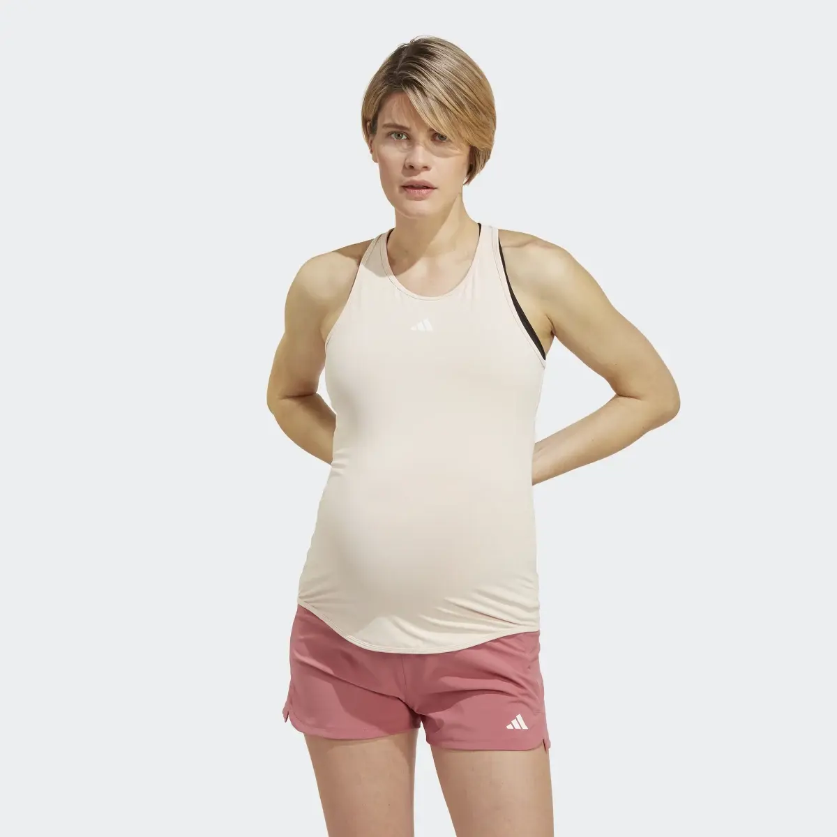 Adidas AEROREADY Train Essentials Slim-Fit Tank Top (Maternity). 2