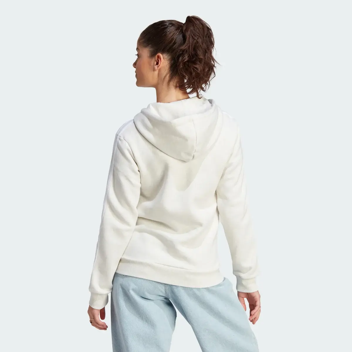 Adidas Bluza z kapturem Essentials 3-Stripes Full-Zip Fleece. 3