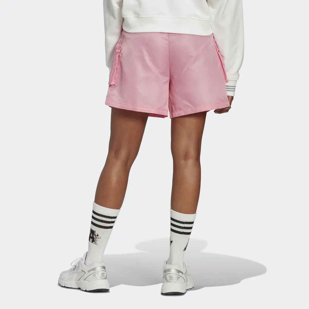 Adidas High-Waist Nylon Shorts. 2