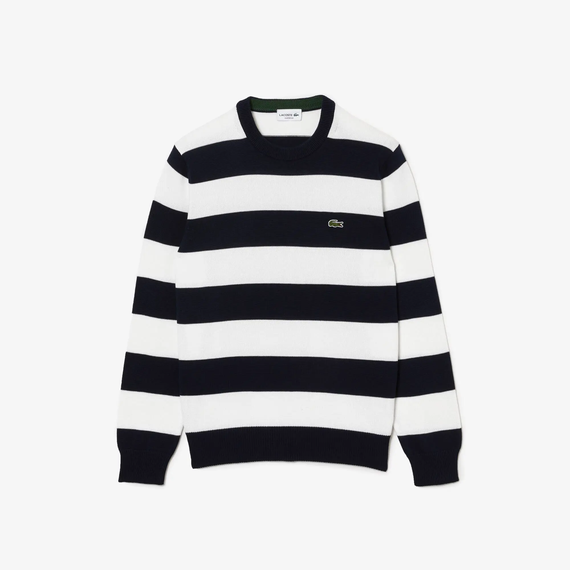 Lacoste Maglia da uomo in jersey di cotone biologico a righe Lacoste. 2 Lacoste Maglia da uomo in jersey di cotone biologico a righe Lacoste. 2