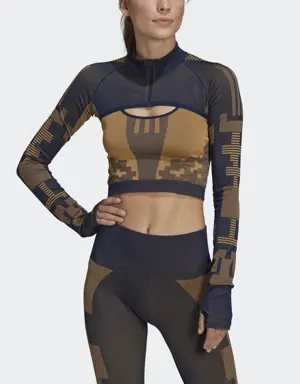 x Karlie Kloss Seamless Long Sleeve Knit Crop Top